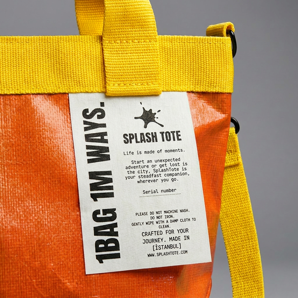 SplashTote Mini Turuncu & Sarı - Görsel 3