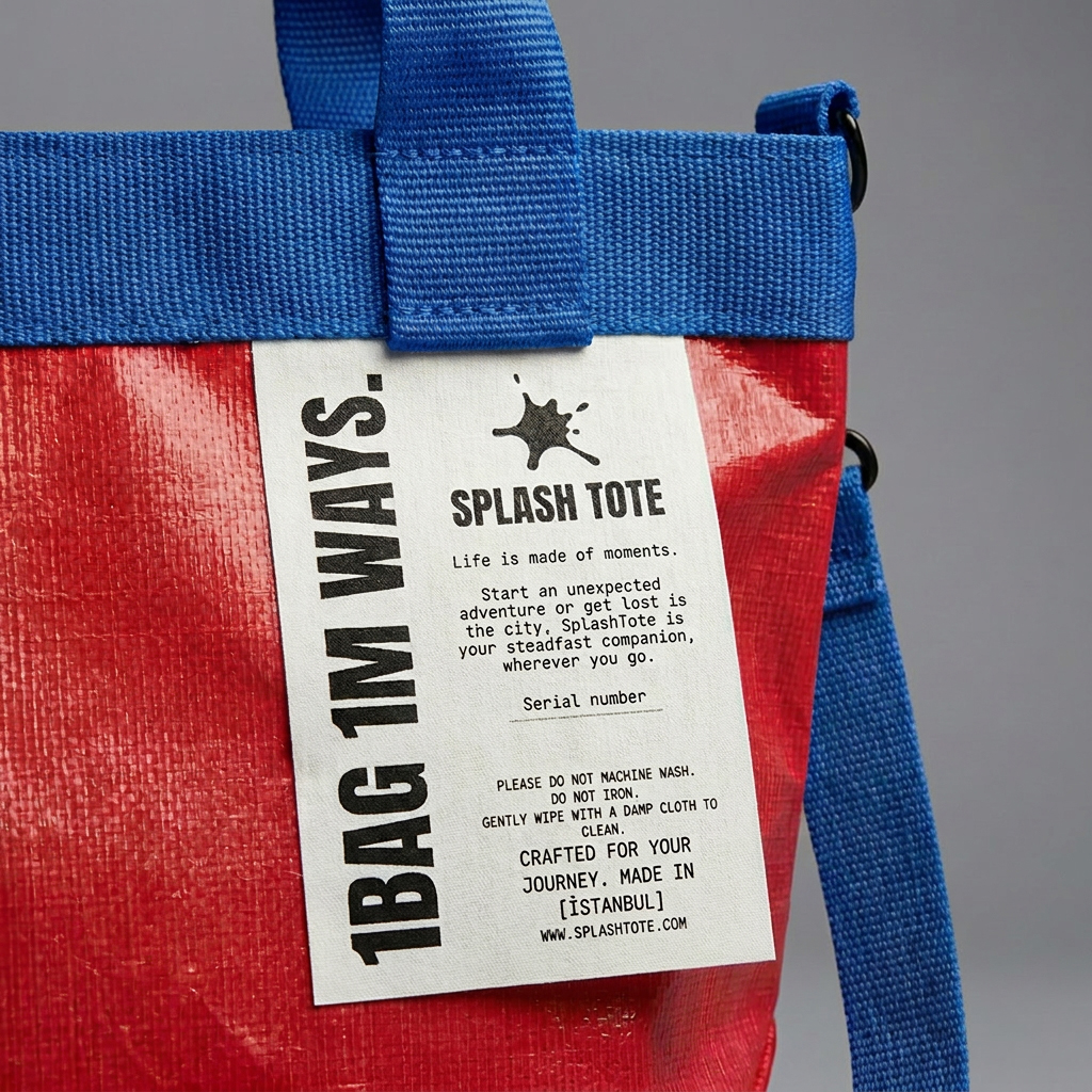 SplashTote Mini Kırmızı & Mavi - Görsel 3