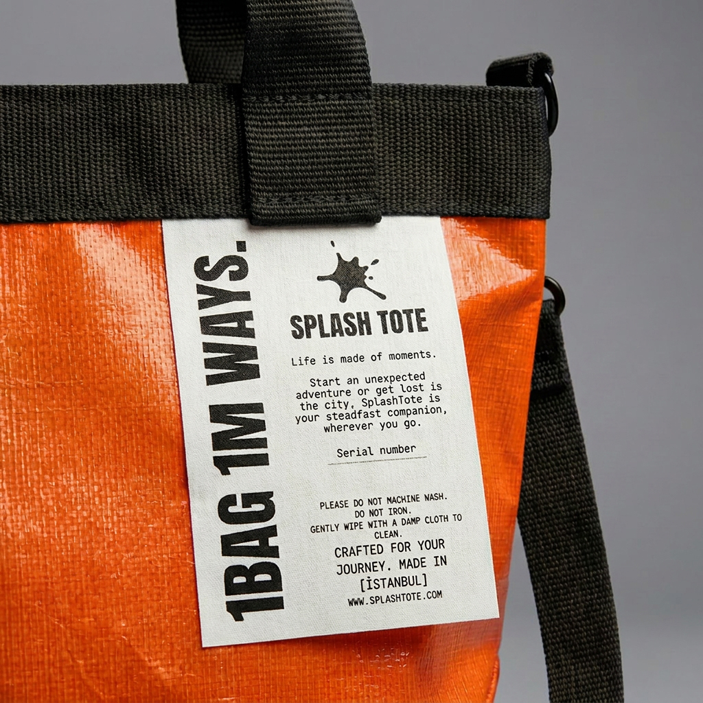 SplashTote Mini Turuncu & Siyah - Görsel 3