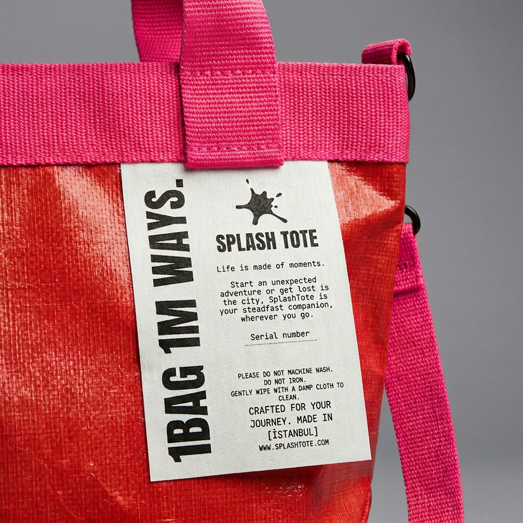 SplashTote Mini Kırmızı & Pembe - Görsel 3