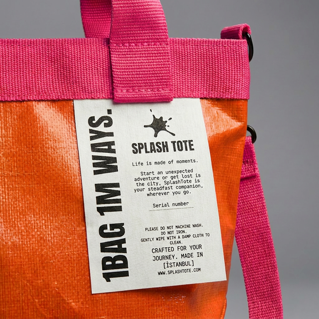 SplashTote Mini Turuncu & Pembe - Görsel 3