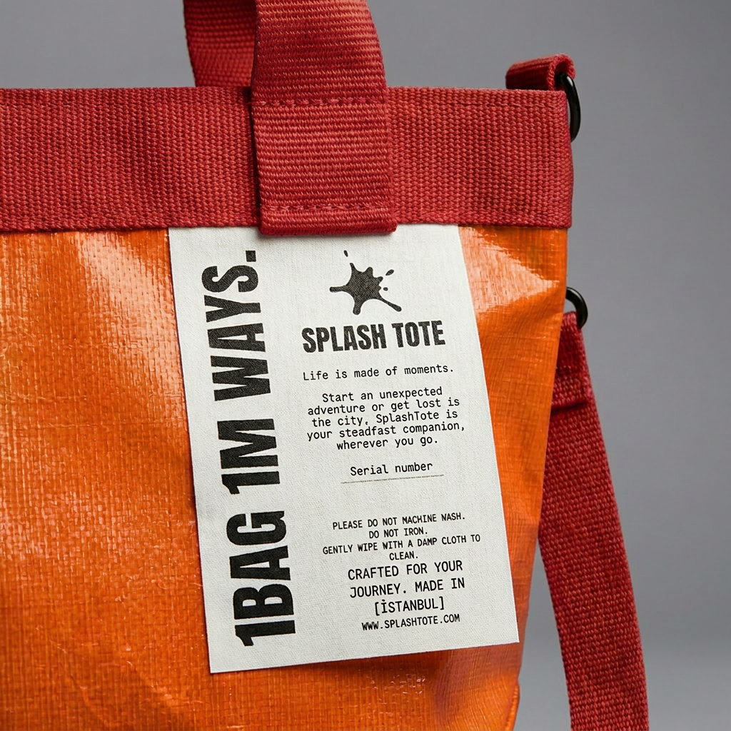 SplashTote Mini Turuncu & Kırmızı - Görsel 3