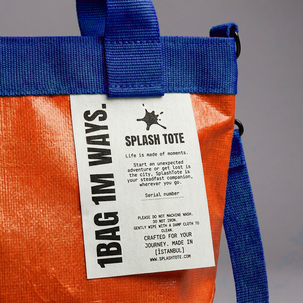 SplashTote Mini Turuncu & Mavi - Görsel 3