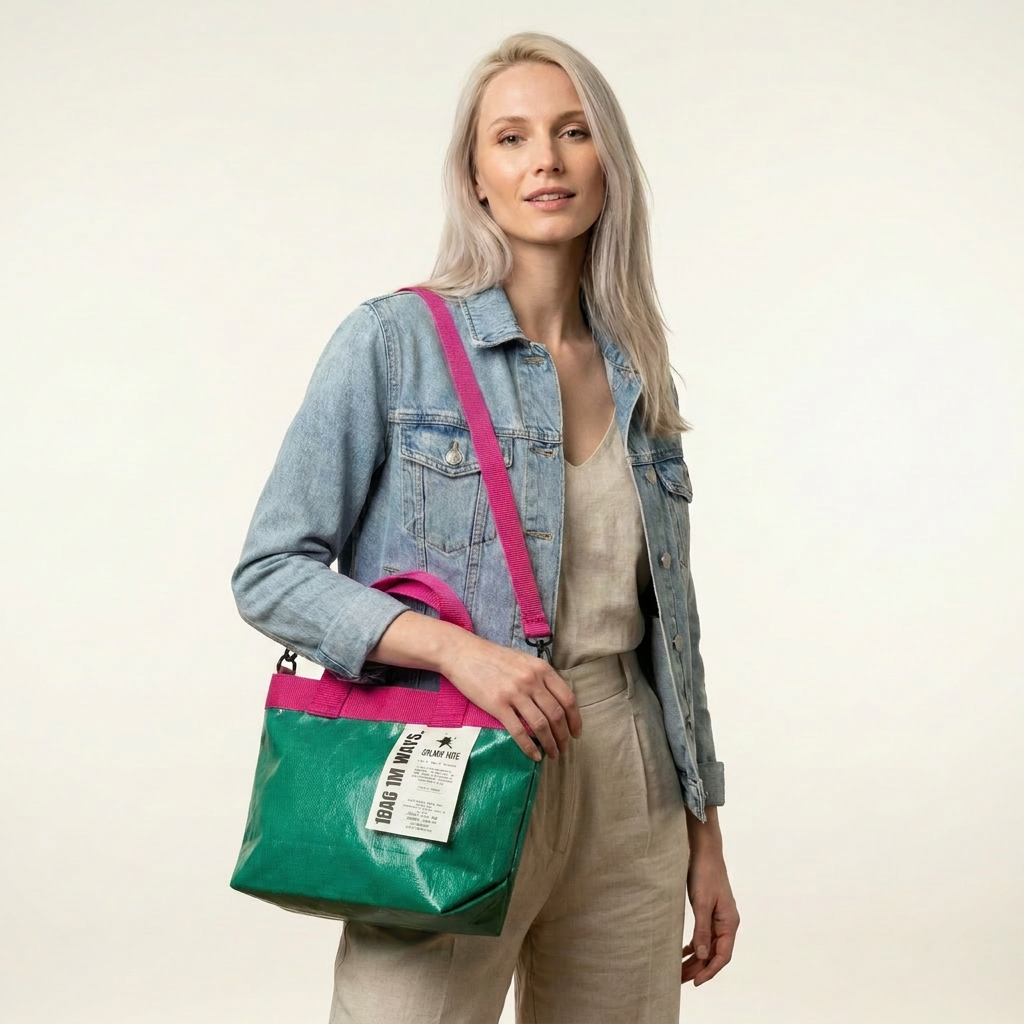 SplashTote Mini Yeşil & Pembe - Görsel 2