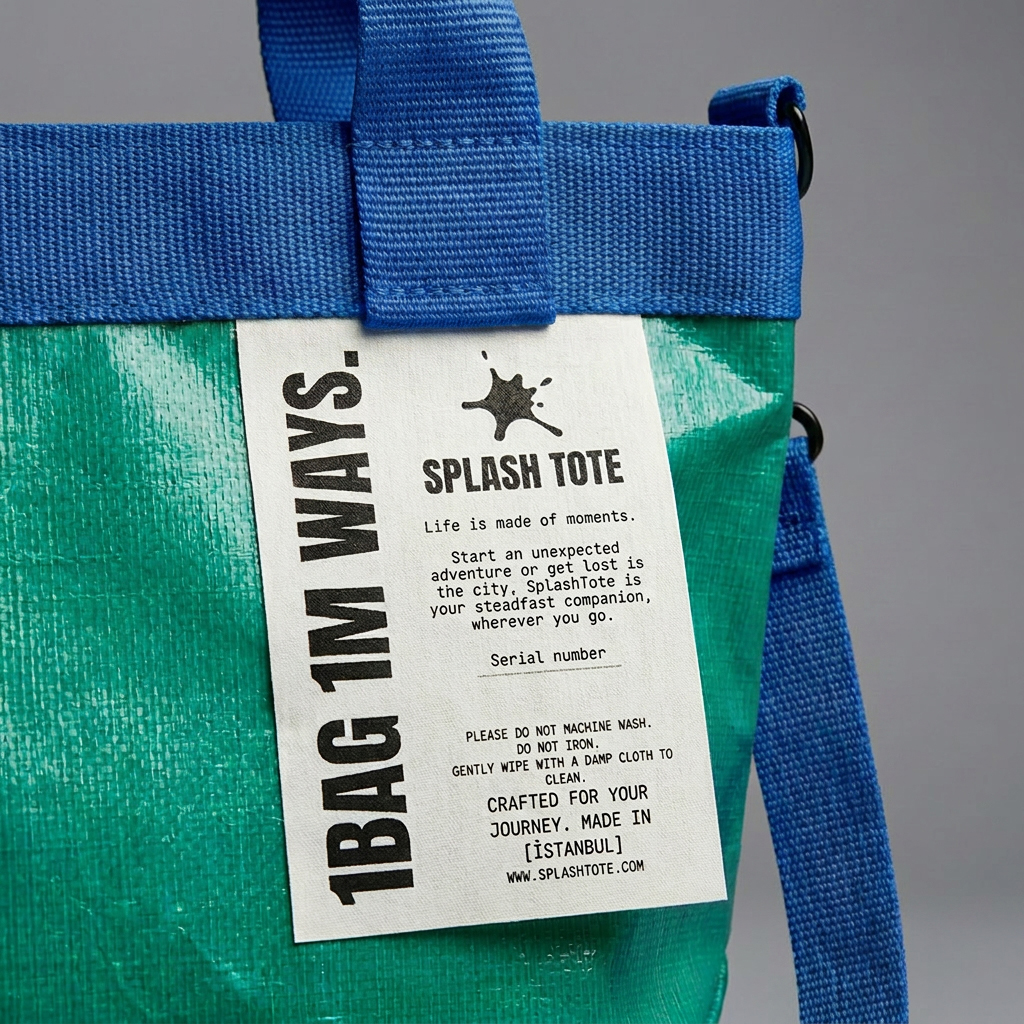 SplashTote Mini Yeşil & Mavi - Görsel 4