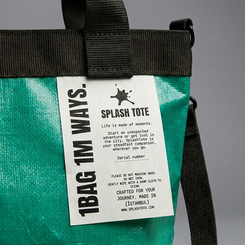 SplashTote Mini Yeşil & Siyah - Görsel 4