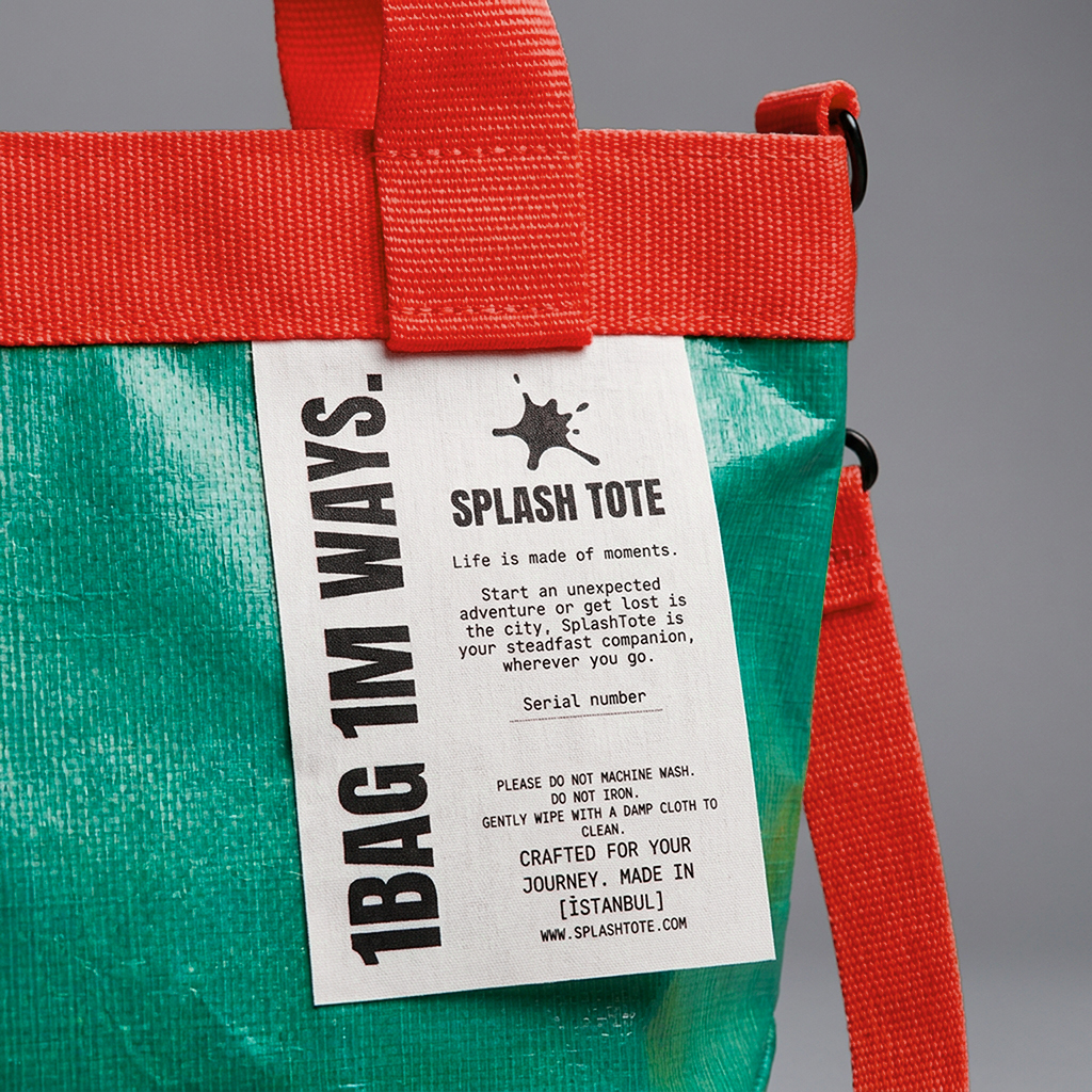 SplashTote Mini Yeşil & Kırmızı - Görsel 4