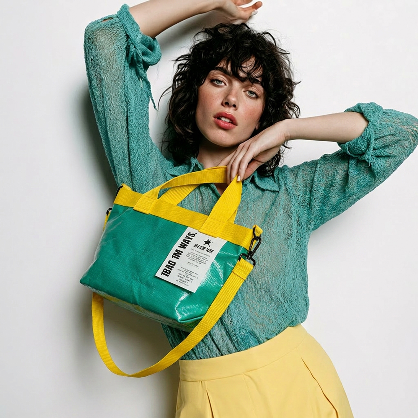 SplashTote Mini Yeşil & Sarı - Görsel 3