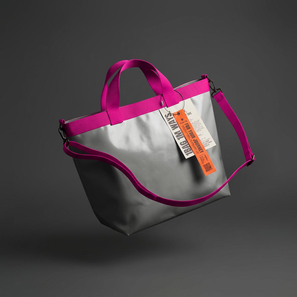 SplashTote PRO Gri & Pembe