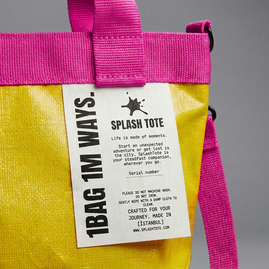 SplashTote Mini Sarı & Pembe - Görsel 3