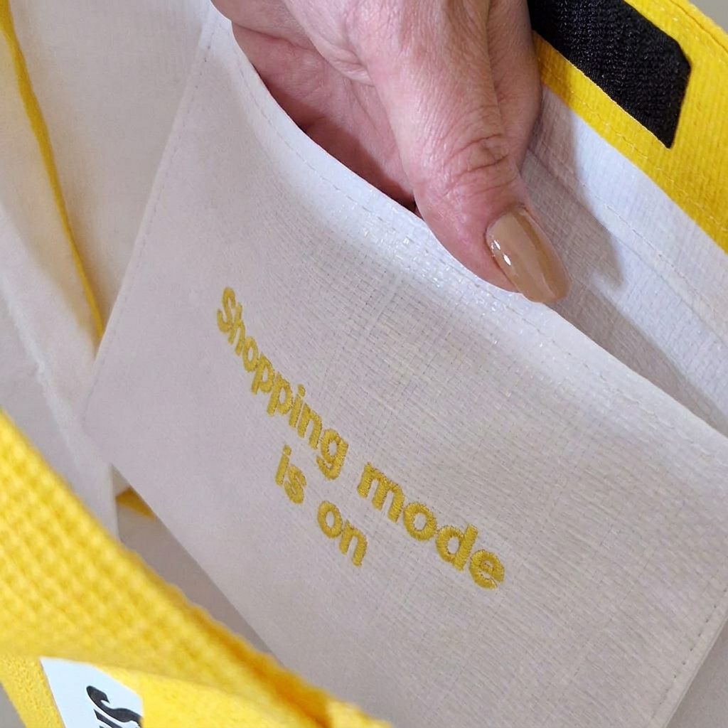SplashTote Mini Beyaz & Sarı - Görsel 2