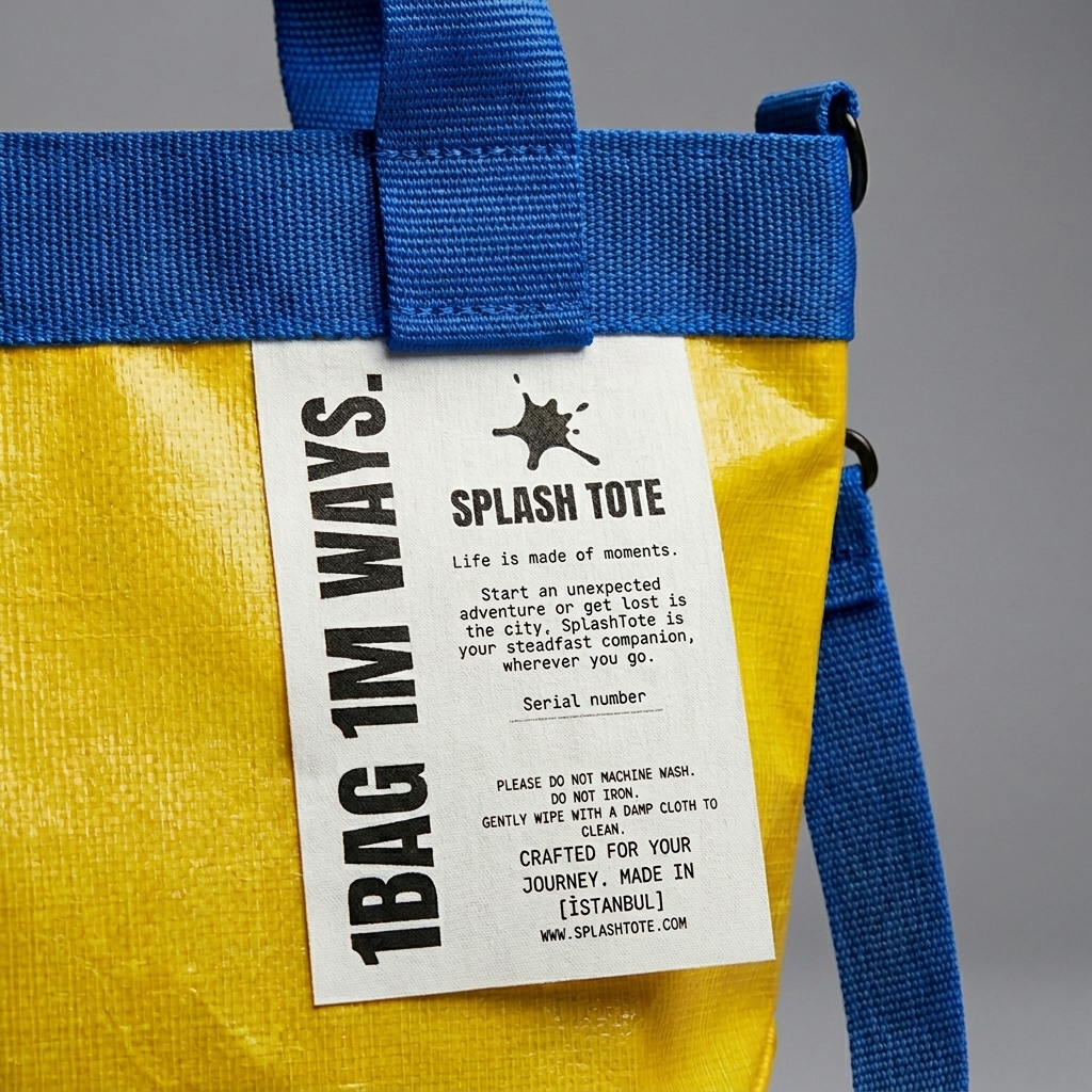 SplashTote Mini Sarı & Mavi - Görsel 3