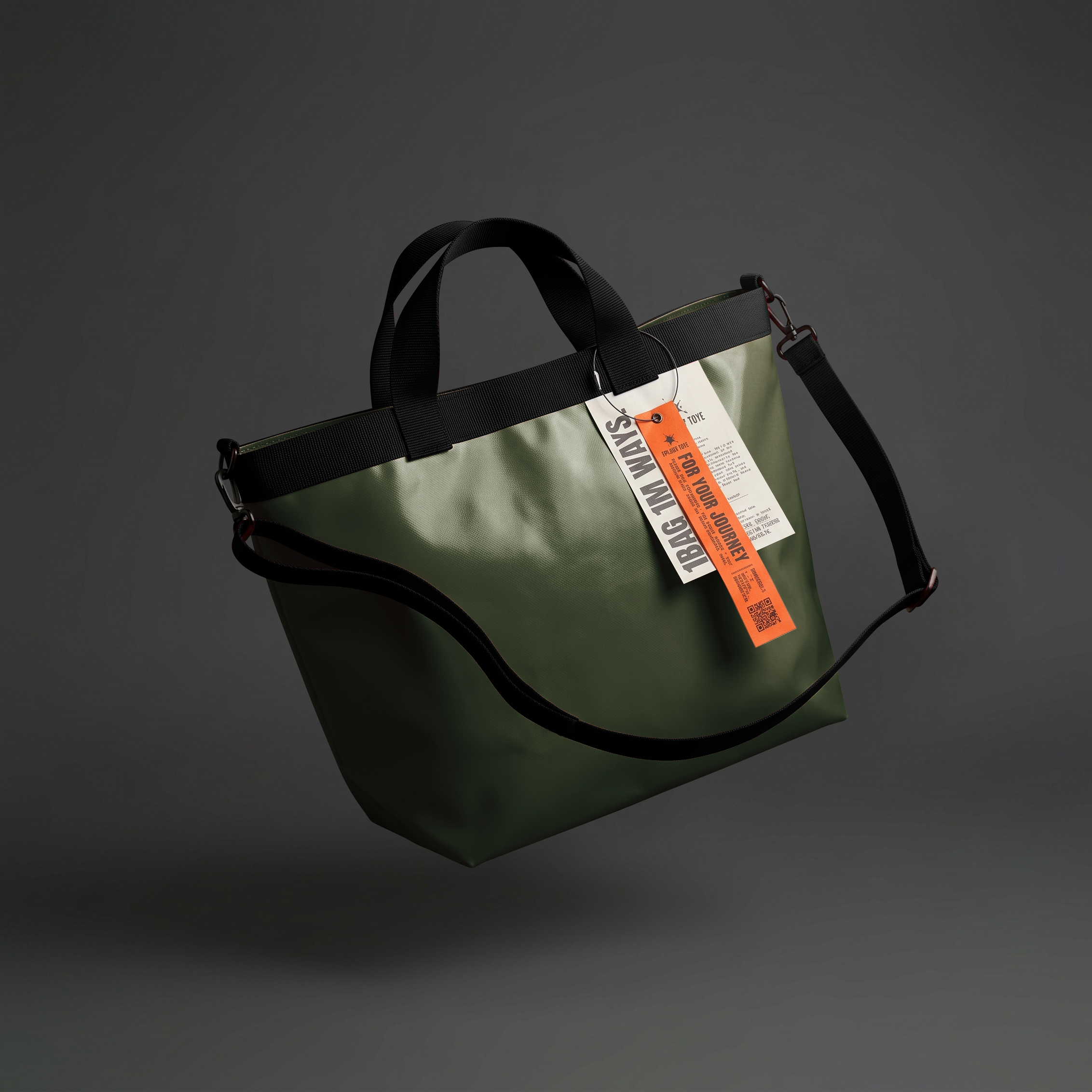 SplashTote PRO Haki & Siyah
