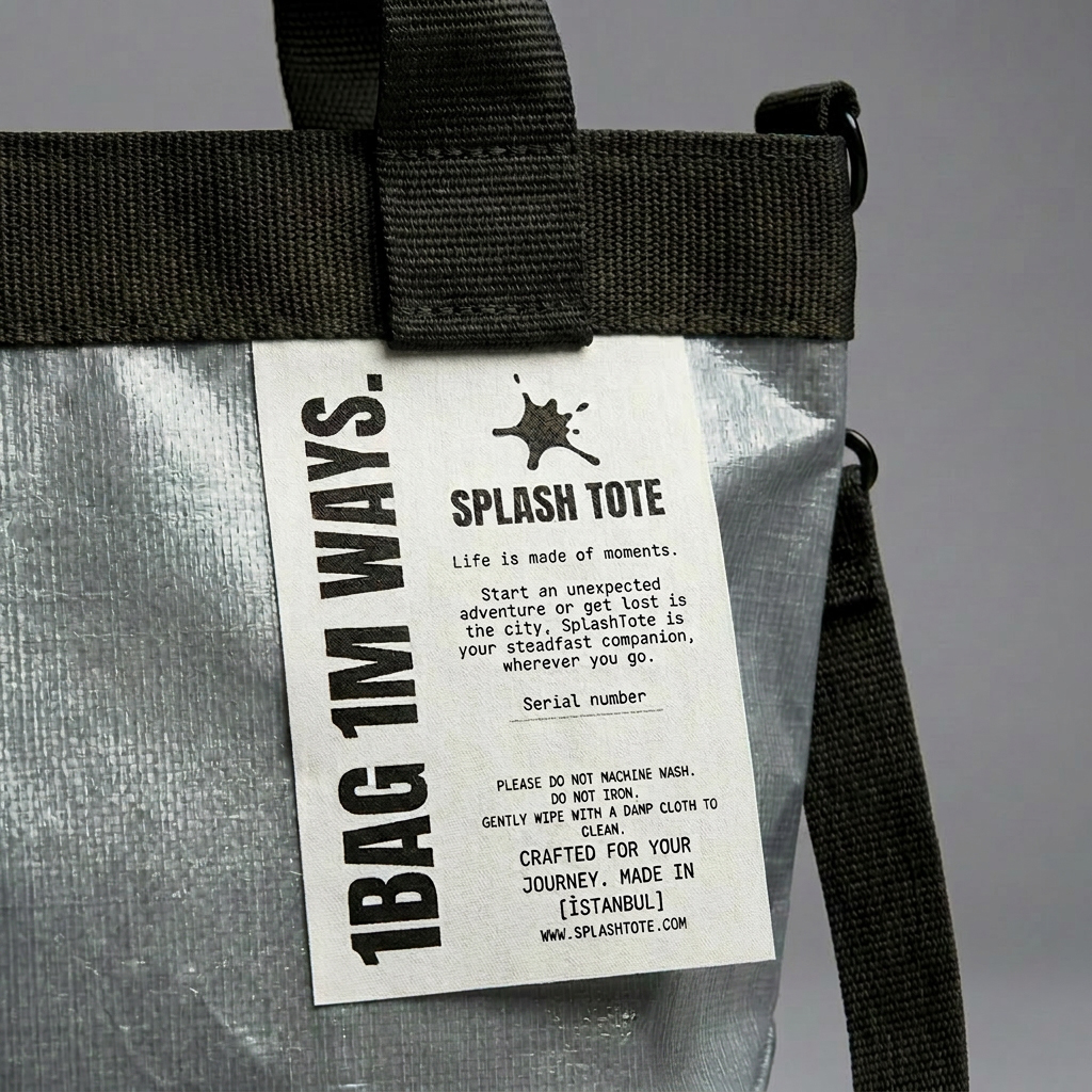 SplashTote Mini Gri & Siyah - Görsel 4