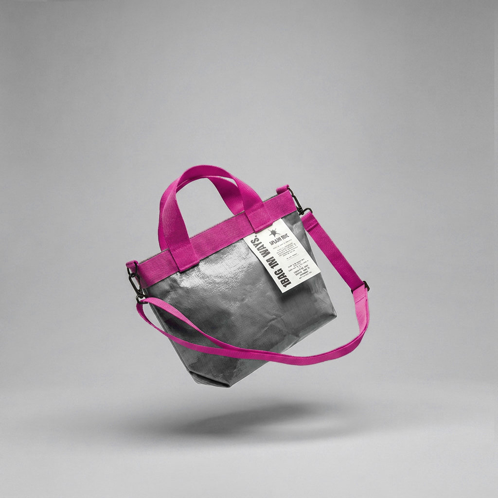 SplashTote Mini Gri & Pembe