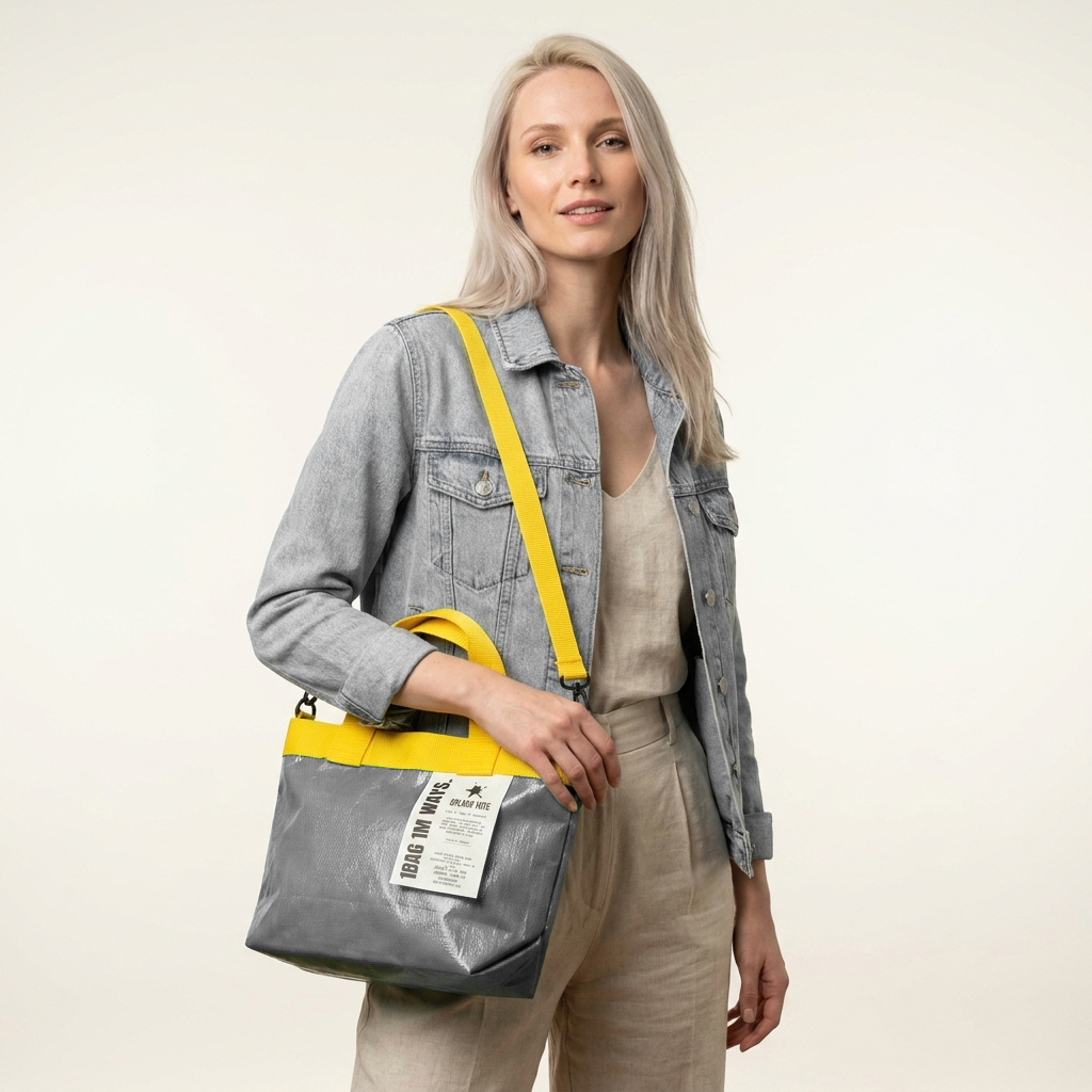 SplashTote Mini Gri & Sarı - Görsel 2