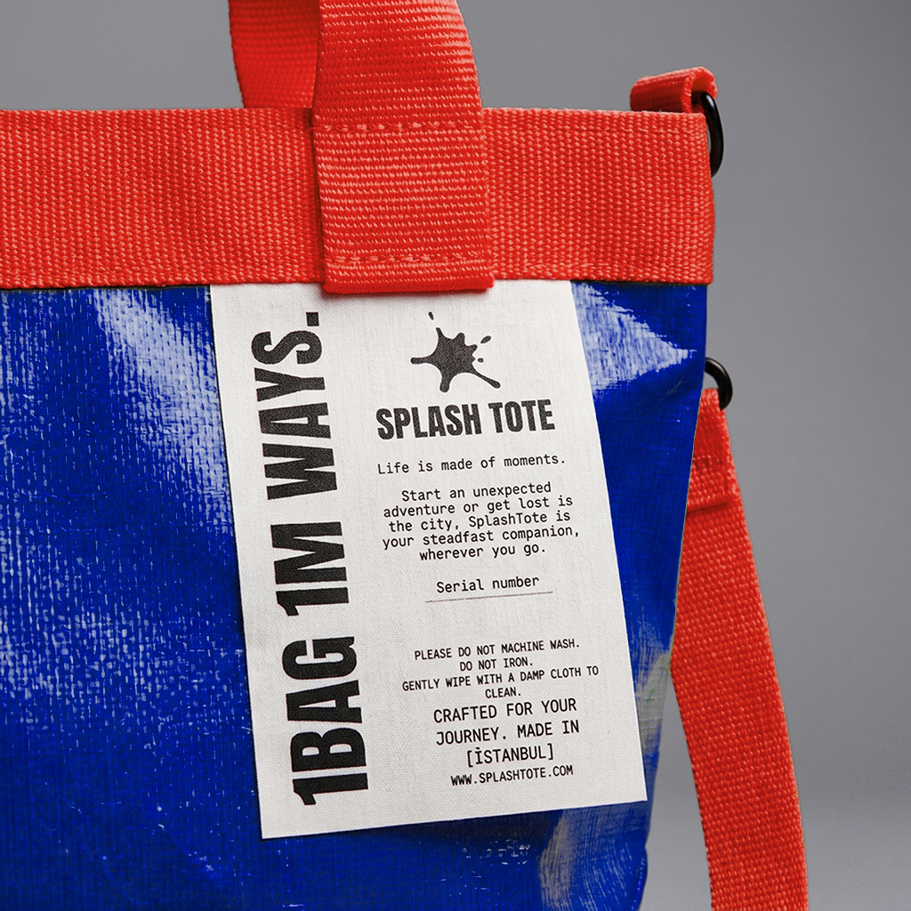 SplashTote Mini Mavi & Kırmızı - Görsel 4