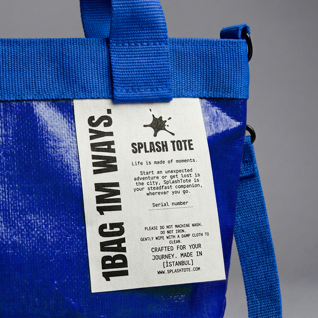 SplashTote Mini Mavi & Mavi - Görsel 4