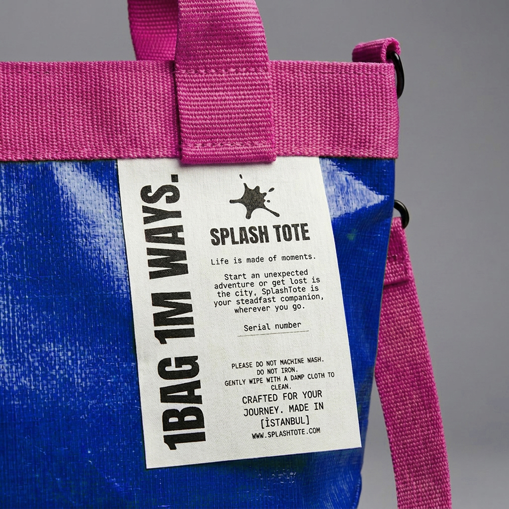 SplashTote Mini Mavi & Pembe - Görsel 4